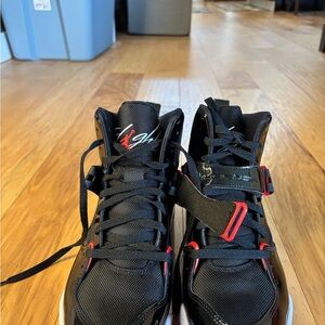 Black and Red Jordan Flight 45 High “Bred”